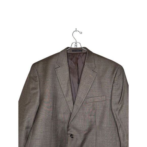 Chaps Men's Blazer Suit Wool Single Vent 2-Button Lined Jacket Grey Size 44R - Picture 4 of 10